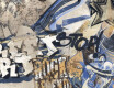 Large-format glazed porcelain floor tiles, 120x280 cm, matt beige, rectified, A4H255 City Graffiti Beige