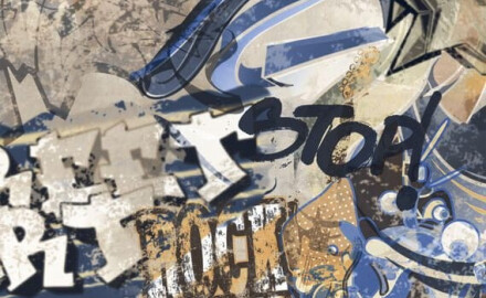 Large-format glazed porcelain floor tiles, 120x280 cm, matt beige, rectified, A4H255 City Graffiti Beige