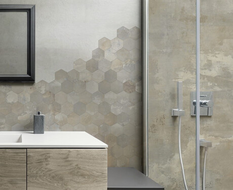 Glazed porcelain floor tiles, 120x120 cm, matt beige, rectified, A4H258 City Beige