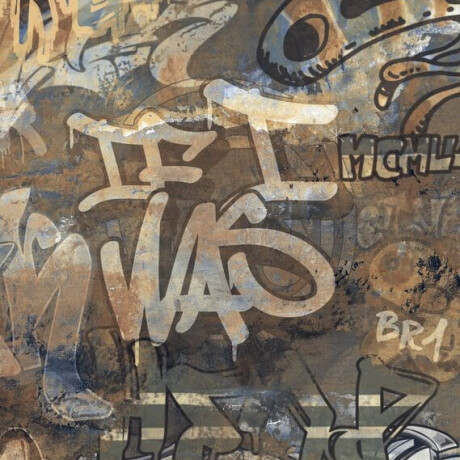 Large-format glazed porcelain stoneware floor tiles, 120x280 cm, matt, rectified, A4H262 City Graffiti Multicolor #2
