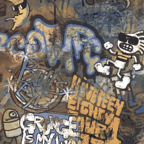 Large-format glazed porcelain stoneware floor tiles, 120x280 cm, matt, rectified, A4H262 City Graffiti Multicolor #5