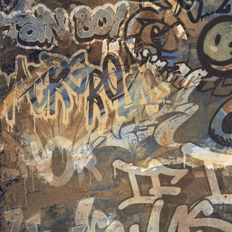 Large-format glazed porcelain stoneware floor tiles, 120x280 cm, matt, rectified, A4H262 City Graffiti Multicolor #7