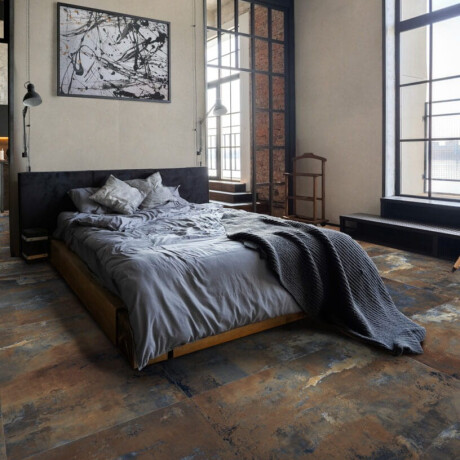 Large-format glazed porcelain floor tiles, 120x280 cm, matt brown, rectified, A4H264 City Multicolor #6