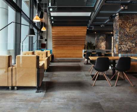 Glazed porcelain floor tiles, 120x120 cm, matt brown, rectified, A4H265 City Multicolor
