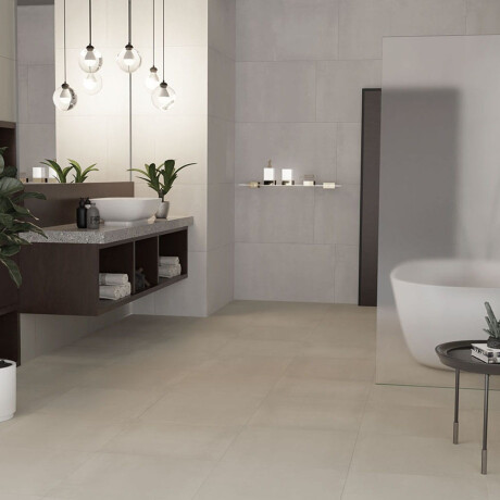 Glazed porcelain floor tiles, 120x120cm, matt concrete grey, rectified, A4H311 Massive Ashen #5