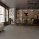 Glazed porcelain floor tiles, 120x120cm, matt concrete grey, rectified, A4H321 Massive Davy #4