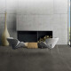 Glazed porcelain stoneware floor tiles, 120x120cm, dark grey concrete, matt finish, rectified, A4H326 Massive Dimgray #4