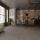 Glazed porcelain stoneware floor tiles, 60x120cm, dark grey concrete, matt finish, rectified, A4H327 Massive Dimgray #2