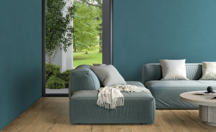 Large-format 120x280 cm blue matt rectified porcelain stoneware tile A4H347 Mood Hope
