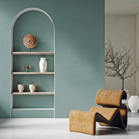 Large-format 120x280 cm matt green rectified porcelain stoneware tile A4H355 Mood Safe #3