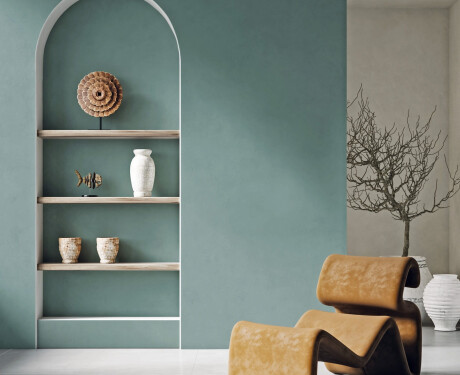Glazed porcelain floor tiles, 60x120cm, matt green, rectified, A4H357 Mood Safe