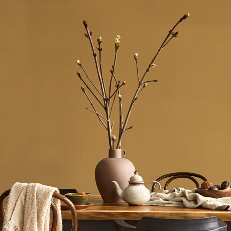 Large-format glazed porcelain stoneware floor tiles, 120x280 cm, matt gold, rectified, A4H359 Mood Ritual #3