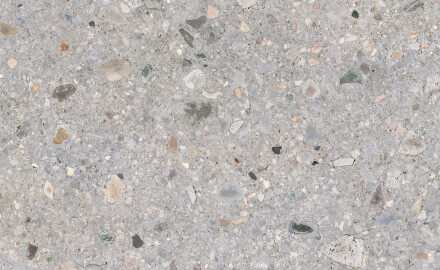 Glazed porcelain stoneware floor tiles, 120x120cm, matt terrazzo grey, rectified, A4H417 Ceppo Di Gre Multi