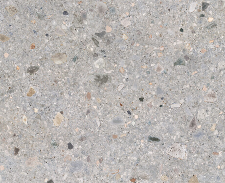 Glazed porcelain stoneware floor tiles, 120x120cm, matt terrazzo grey, rectified, A4H417 Ceppo Di Gre Multi