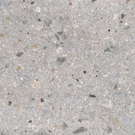 Glazed porcelain stoneware floor tiles, 120x120cm, matt terrazzo grey, rectified, A4H417 Ceppo Di Gre Multi #1