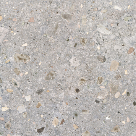 Glazed porcelain stoneware floor tiles, 120x120cm, matt terrazzo grey, rectified, A4H417 Ceppo Di Gre Multi #4