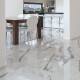 Glazed floor tiles, 120x120, glossy finish with grey veining, rectified, A4H454 Statuario Superiore #4