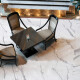 Glazed porcelain floor tiles, 120x120 cm, matt finish with grey veining, rectified, A4H455 Statuario Superiore #1