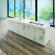 Large-format porcelain stoneware tile, 120x270 cm, with grey veins, matt finish, rectified, A4H463 Calacatta #12