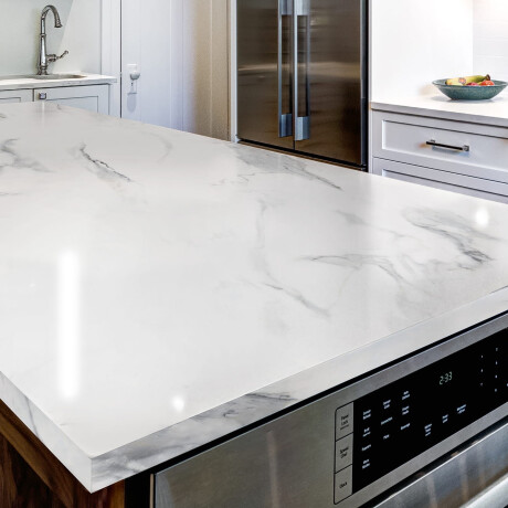 Large-format porcelain stoneware tile, 120x270 cm, with grey veins, matt finish, rectified, A4H463 Calacatta #17