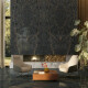 Bookmatch porcelain stoneware 120x280, black marble with gold veins, gloss finish A4H473 Sant Loreno #8