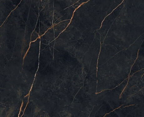Large-format porcelain tiles, 120x280, black marble with gold veins, gloss finish, A4H474 Sant Loreno