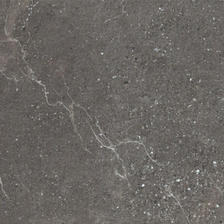 Veined stone porcelain floor tiles, 100x100, matt finish, dark grey A4H507 Volterra Stone #1
