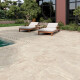 Veined stone-effect floor tiles, 100x100, matt finish, grey-beige taupe, A4H508 Volterra Bone #2