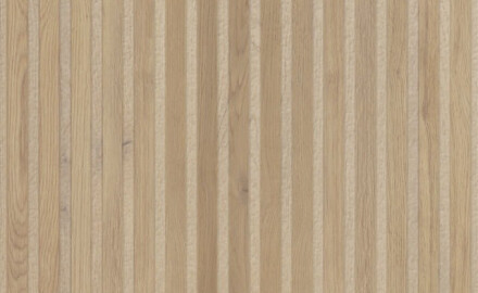 Grooved wood-effect floor tiles in a warm wood tone, 60x120, matt, A4H509 Frame Rigat-One Mid