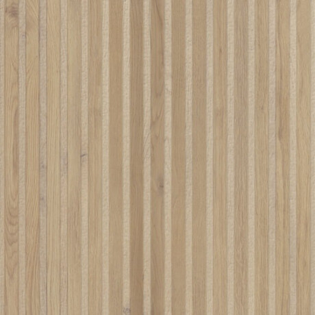 Grooved wood-effect floor tiles in a warm wood tone, 60x120, matt, A4H509 Frame Rigat-One Mid #1