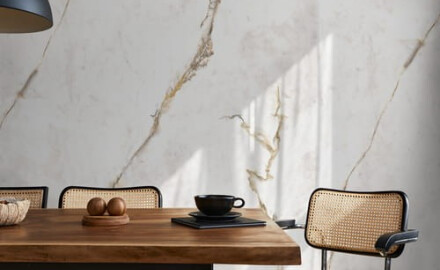 60x120 floor tiles, marble with warm-toned veining, matt finish, A4H633 Dubai Gold
