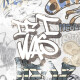 Glazed porcelain floor tiles, 120x280 cm, matt grey, rectified, A4H640 City Graffiti White #2