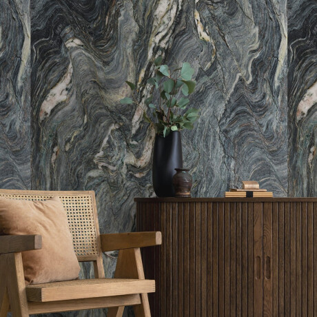 Large-format 120x280 blue marble porcelain tiles with light veins, matt finish, A4H678 Esplosione #2