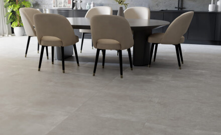 Large-format porcelain tiles, 120x280, matt concrete grey, A4H763 Louft Ash