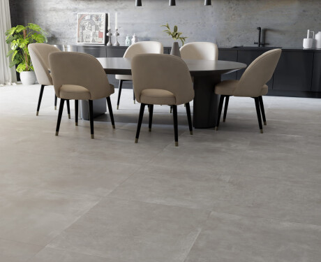 Large-format porcelain tiles, 120x280, matt concrete grey, A4H763 Louft Ash