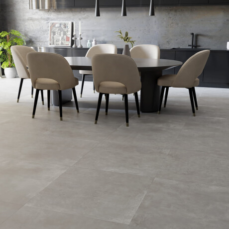 Large-format porcelain tiles, 120x280, matt concrete grey, A4H763 Louft Ash #1