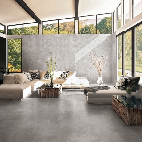 Large-format porcelain tiles, 120x280, matt concrete grey, A4H763 Louft Ash #4