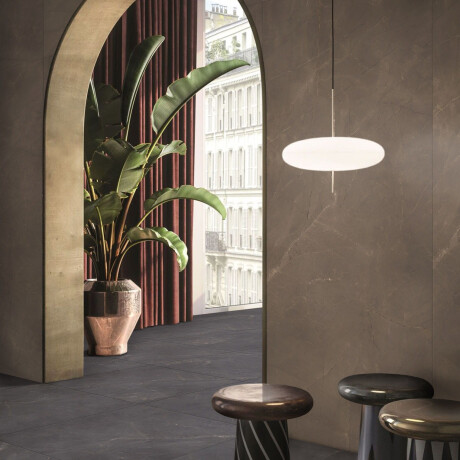 Large-format 120x280 marble-effect porcelain tiles with veining, gloss finish A4H824 Omani Oud #1