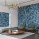 Large-format porcelain stoneware 120x280, blue agate, gloss finish, A4H832 Aghatina Azul #2