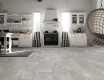 Glazed Porcelain Floor Tiles 60x120cm, matt grey, rectified, A4H84 Iroc Greige