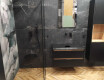 Glazed porcelain stoneware floor tiles, 60x120cm, matt black, rectified, A4H85 Iroc Black