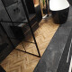 Glazed porcelain stoneware floor tiles, 60x120cm, matt black, rectified, A4H85 Iroc Black #6