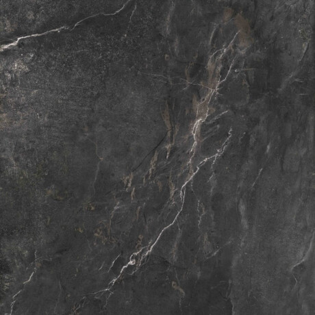 Glazed porcelain stoneware floor tiles, 60x120cm, matt black, rectified, A4H85 Iroc Black #9
