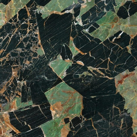 Bookmatch porcelain stoneware 120x280, emerald marble with veins, gloss finish A4H850 Esmerald Paris #1
