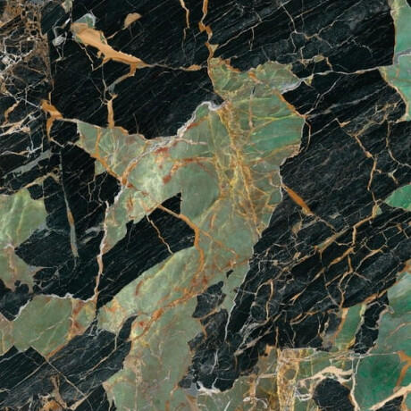 Bookmatch porcelain stoneware 120x280, emerald marble with veins, gloss finish A4H850 Esmerald Paris #4
