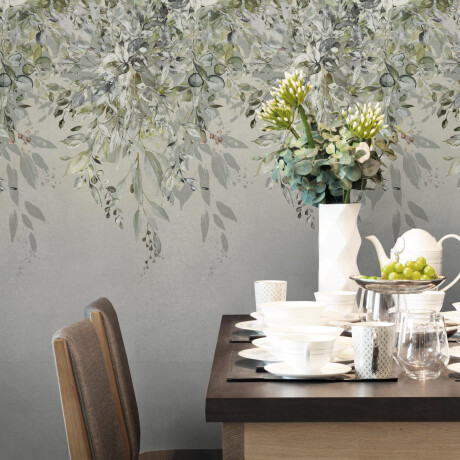 60x120 cm grey wall tiles with floral patterns, matt finish, A4H918 Flower #2