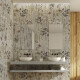 60x120 cm grey wall tiles with floral patterns, matt finish, A4H919 Glame #4