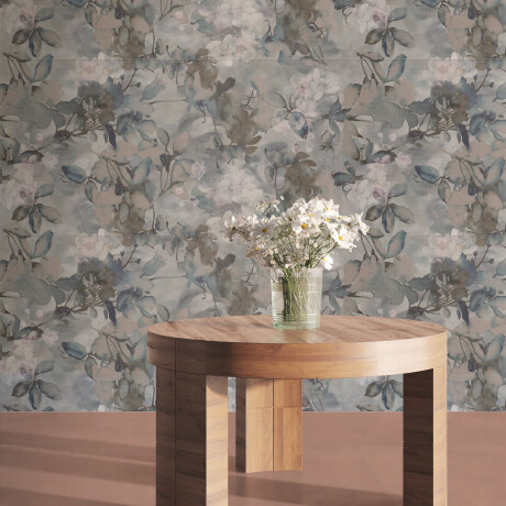 60x120 cm grey wall tiles with floral patterns, matt finish, A4H921 Jam #4