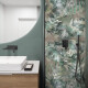 60x120 cm beige wall tiles with floral patterns, matt finish, A4H922 Kamu #5