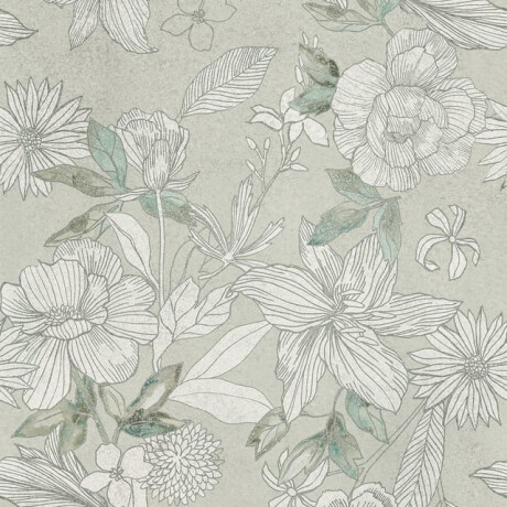 60x120 cm grey wall tiles with floral patterns, matt finish, A4H923 Lirio #4